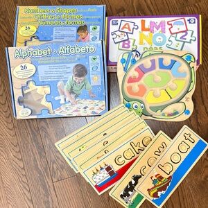 Bundle of Early Learning Toys Puzzles Educational